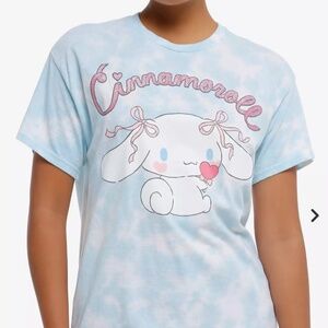 Sanrio Cinnamoroll Ribbon Lollipop Blue White T Shirt Large